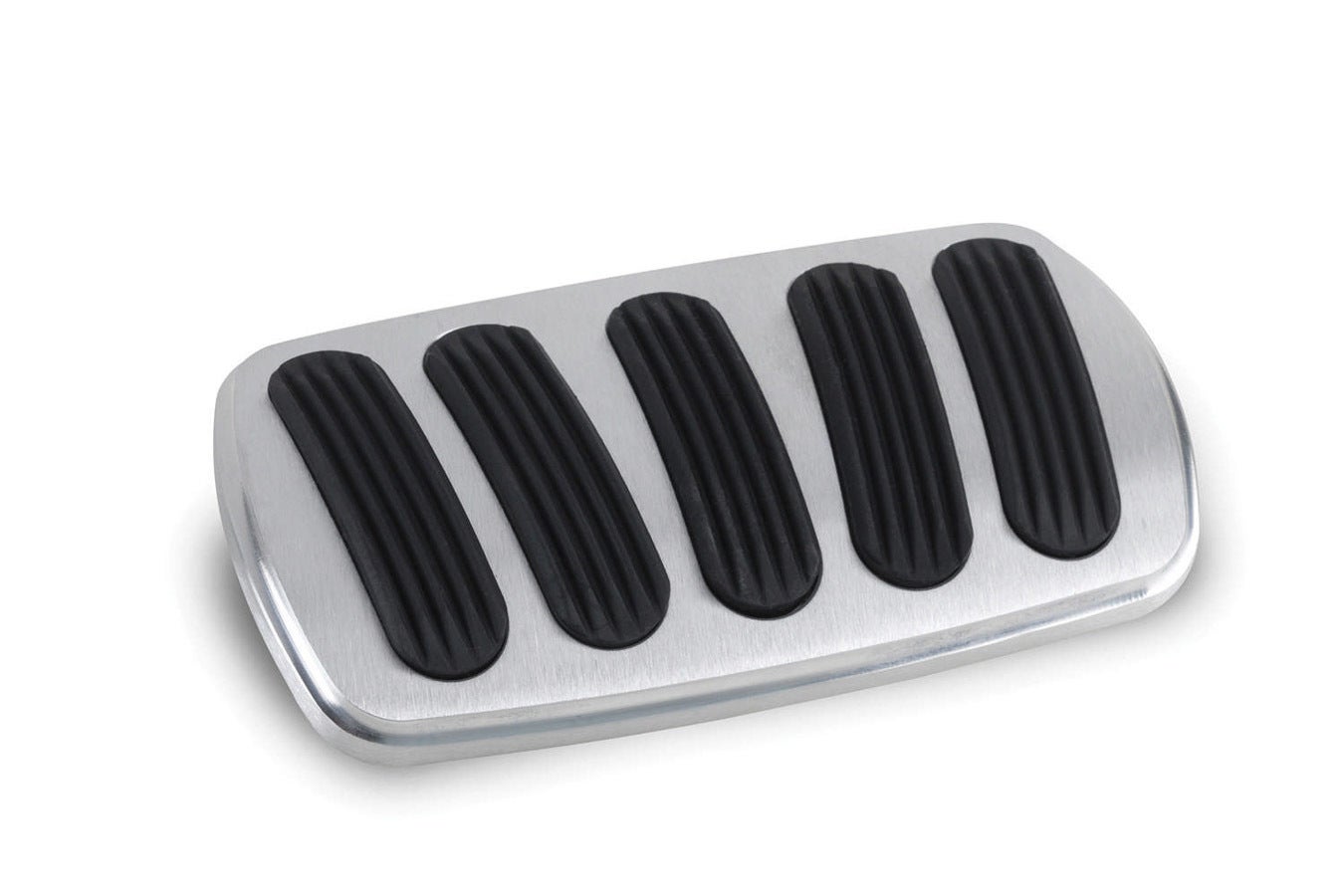 Lokar Bag-6131 Billet Aluminum Curved Automatic Brake Pad With Rubber   Billet