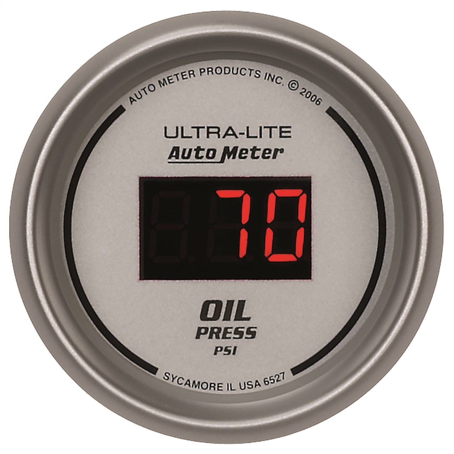 Autometer 6527 Ultra-Lite Digital Oil Pressure Gauge   Ultra-Lite Digital Oil