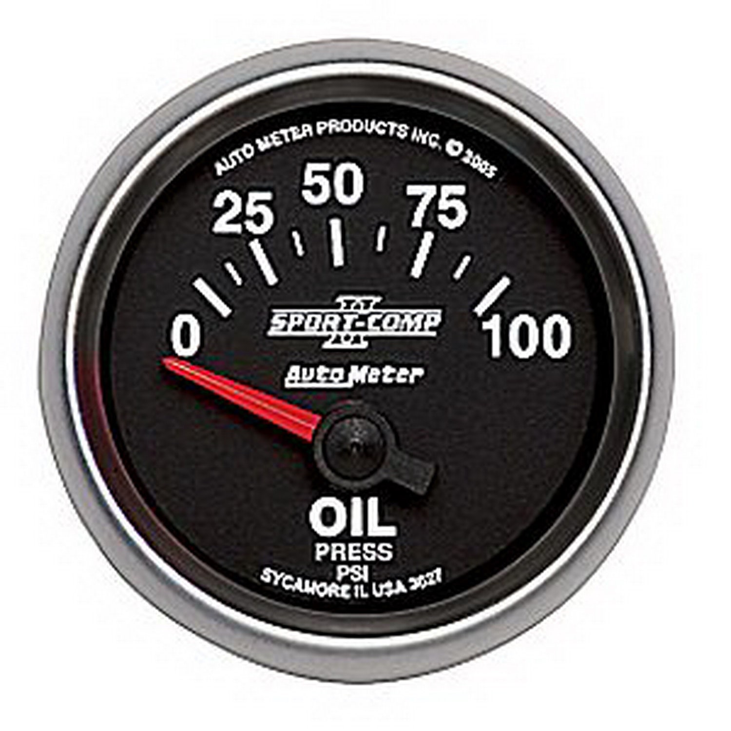 Autometer 3627 Sport-Comp Ii Electric Oil Pressure Gauge Auto Meter Products