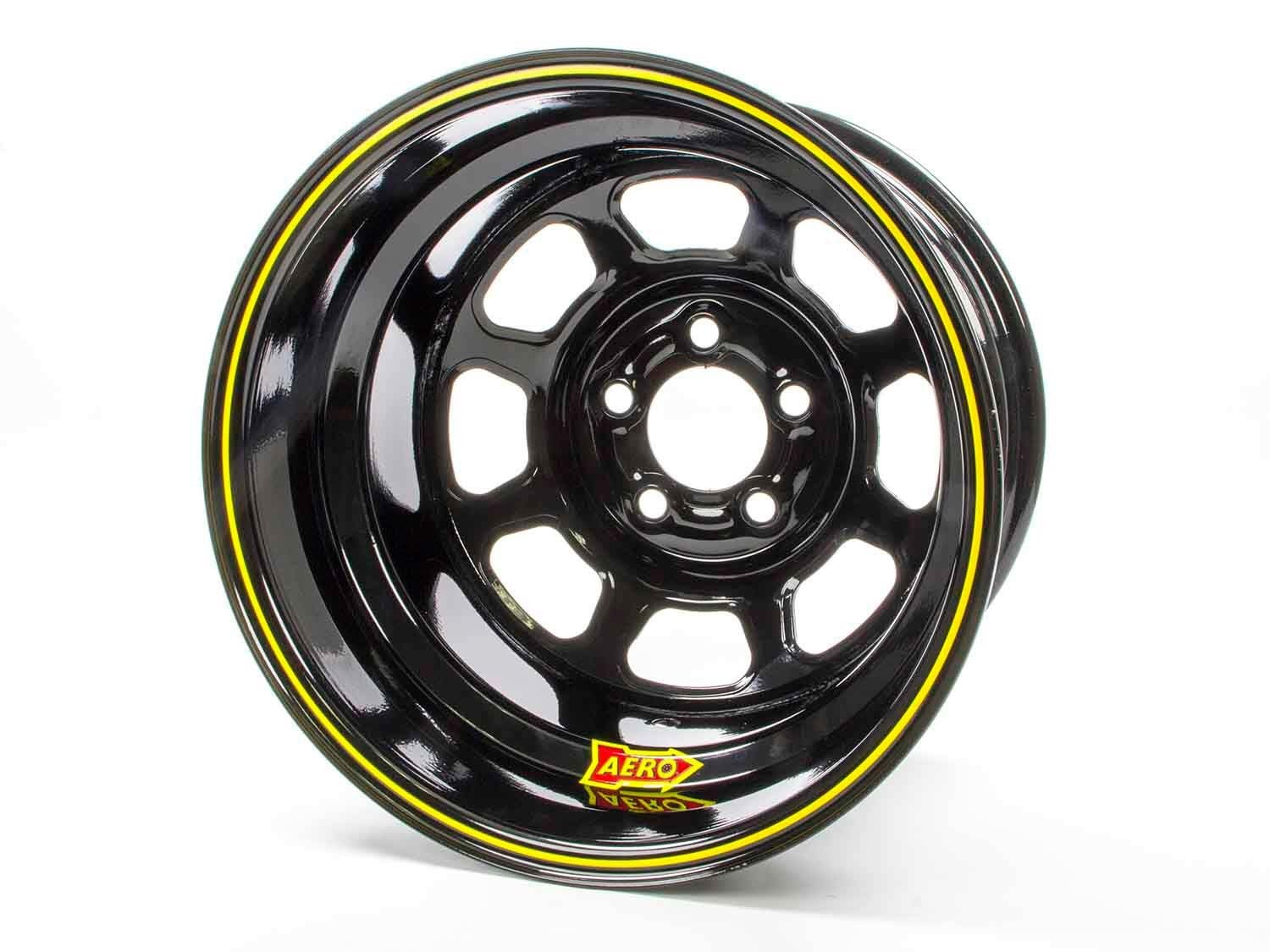 Aero Race Wheel 51-185030 15X8 3In 5.00 Black Aero Race Wheel  15X8 3In 5.00