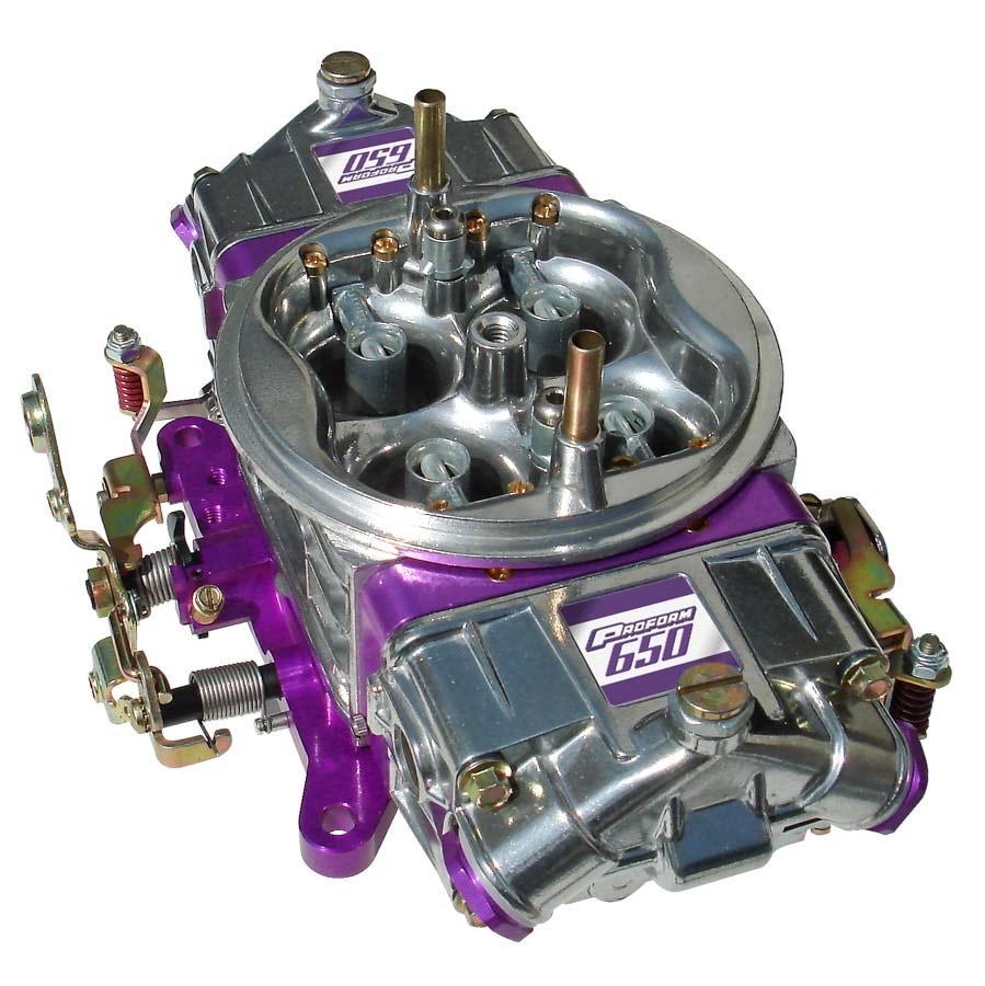 Proform 67199 Race Series 650 Cfm Polished Aluminum Dual Inlet 4-Barrel Square