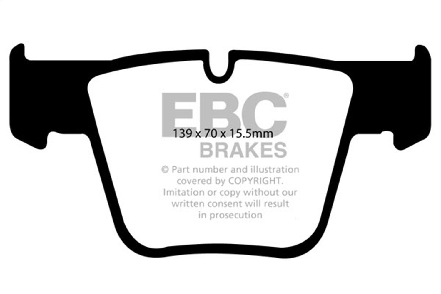 Ebc Brakes Dp31941c Redstuff Ceramic Low Dust Brake Pads   Redstuff Ceramic Low