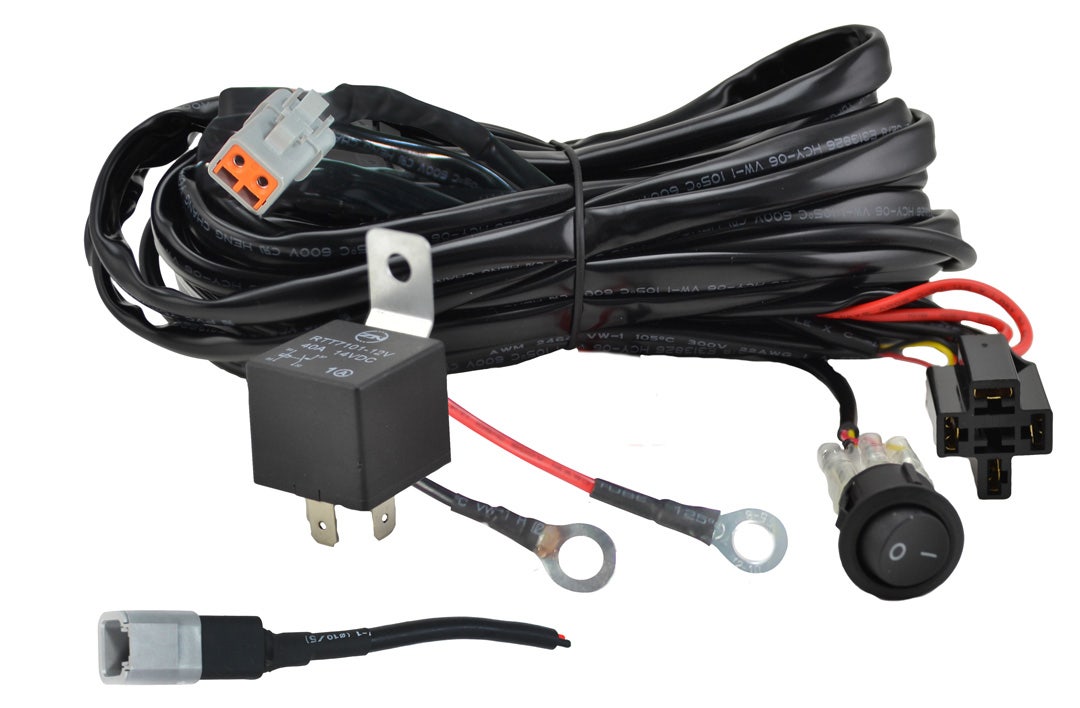 Hella 357211001 Valuefit Single Light Wiring Harness, Black  Optilux (R) Sport
