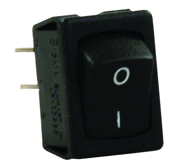 Jr Products 13735 Black Mini Labeled On/Off I-O Switch   Multi Purpose Switch;