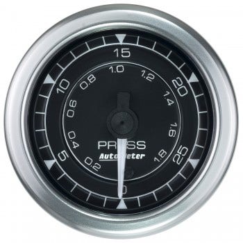 Autometer 8164 Chrono Fuel Pressure Gauge Auto Meter Products  Gauge Fuel