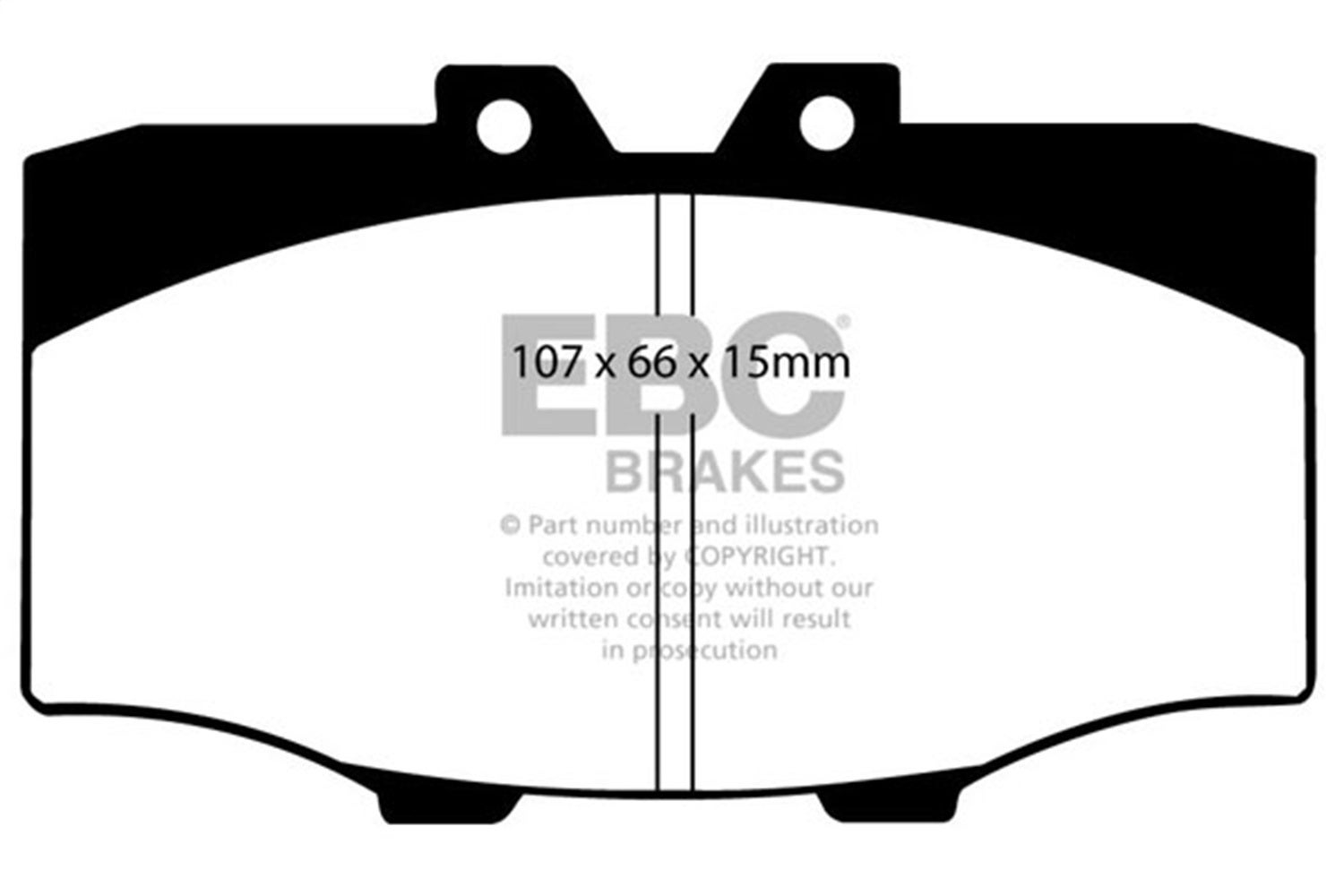 Ebc Brakes Dp4380r Yellowstuff Street And Track Brake Pads   Yellowstuff Street