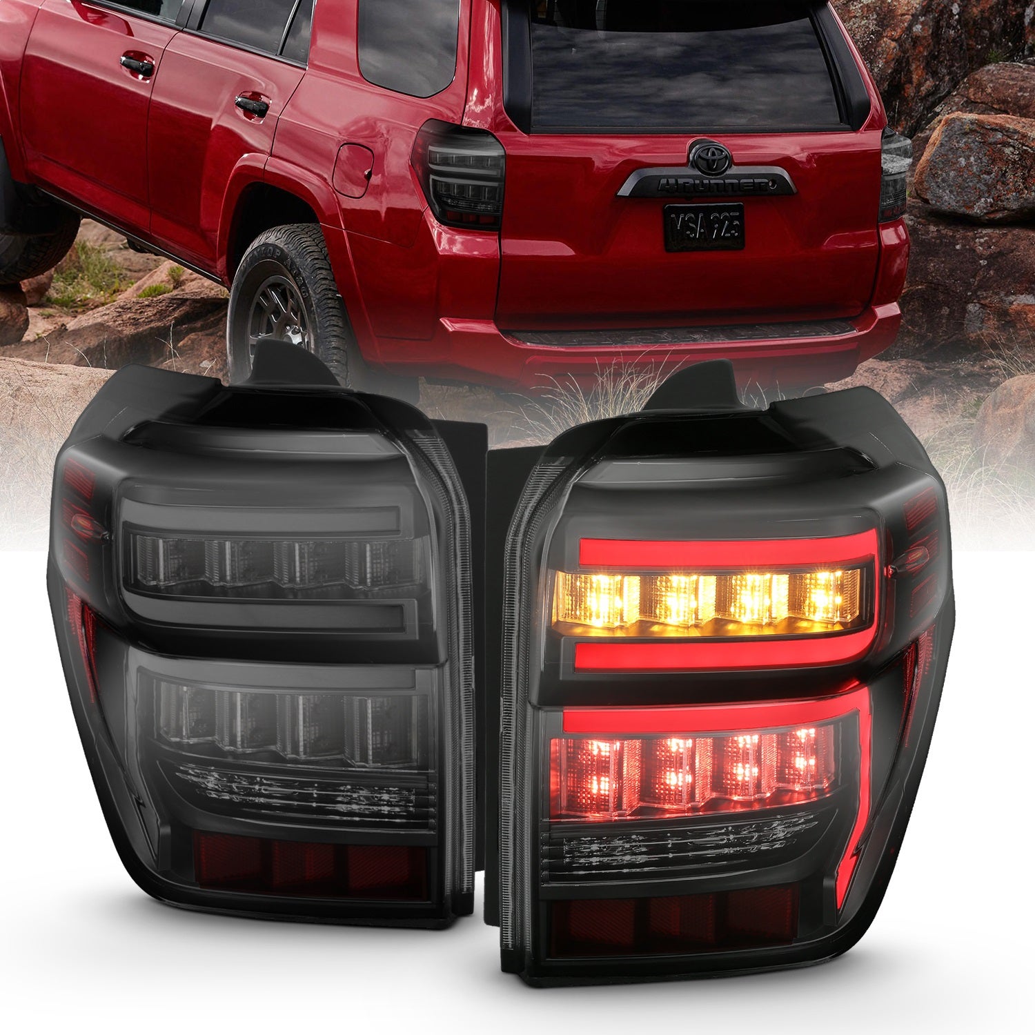 Anzo Usa 311312 Tail Light Assembly Fits 14-23 4Runner   Tail Light Assembly