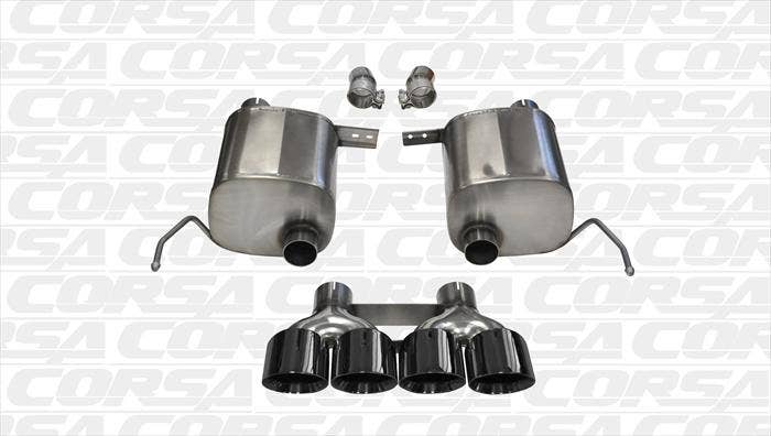Corsa Performance 14764Blk Sport Valve Back Exhaust System Fits 14-19 Corvette