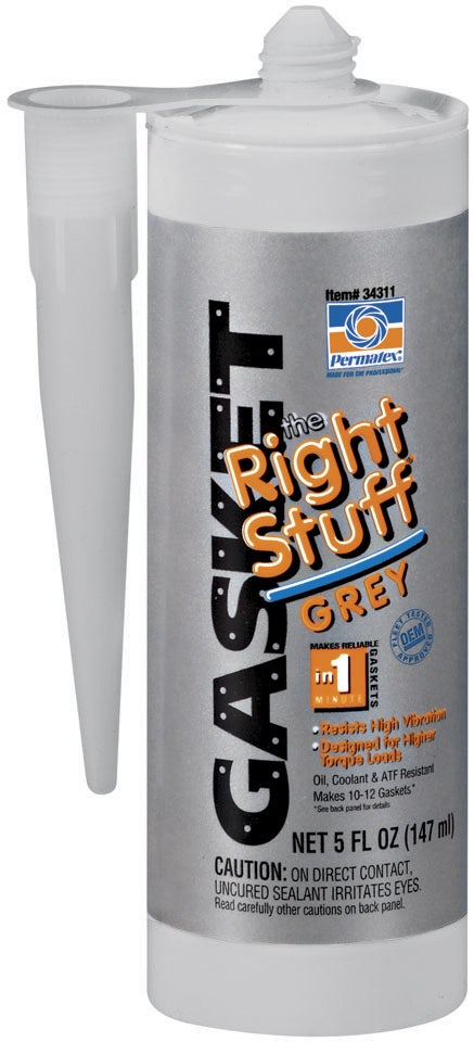 Permatex 34311 The Right Stuff Grey Gasket Maker, 5 Oz.   The Right Stuff Grey