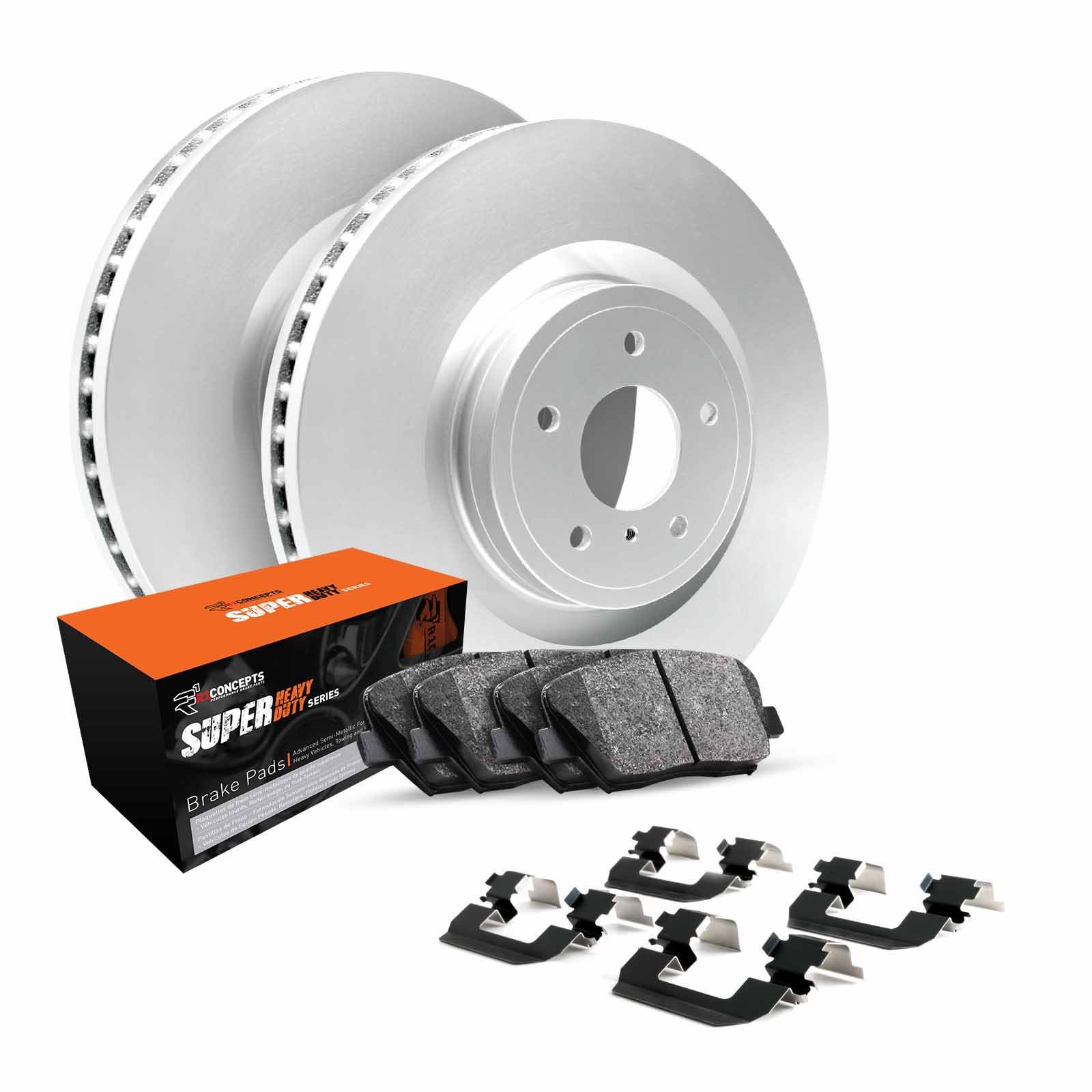 R1 Concepts Wdxh1-54008 R1 Brake Rotors - Carbon Coated W/ Sup Dty Pads & Hdw