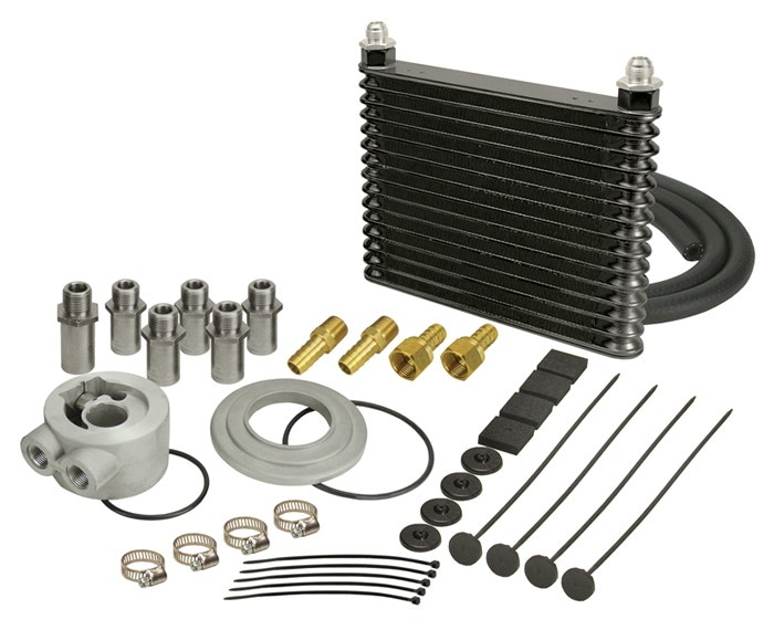 Derale 15405 Series 9000 Engine Oil Cooler Kit   Series 9000 Engine Oil Cooler