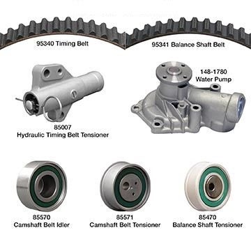 Dayco Engine Timing Belt Kit With Water Pump P/N:Wp340k1a  Engine Timing Belt