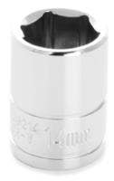 Performance Tool W38214 6-Point Socket, 3/8" Drive, 14Mm Socket  Type - Metric,
