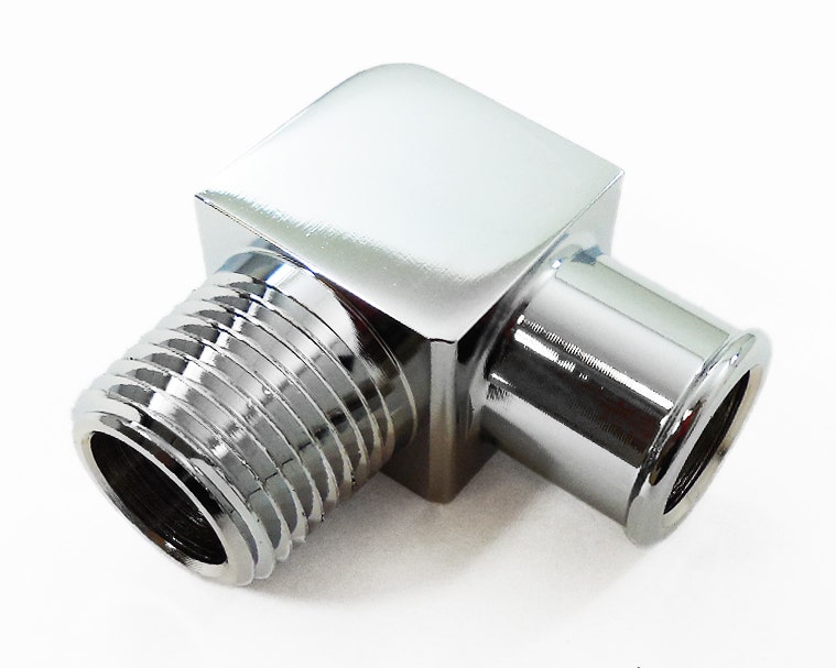 90 Deg Alum Fitting 3/4 X 1/2In- Chrome 90 Deg Alum Fitting 3/4 X 1/2In- Chrome