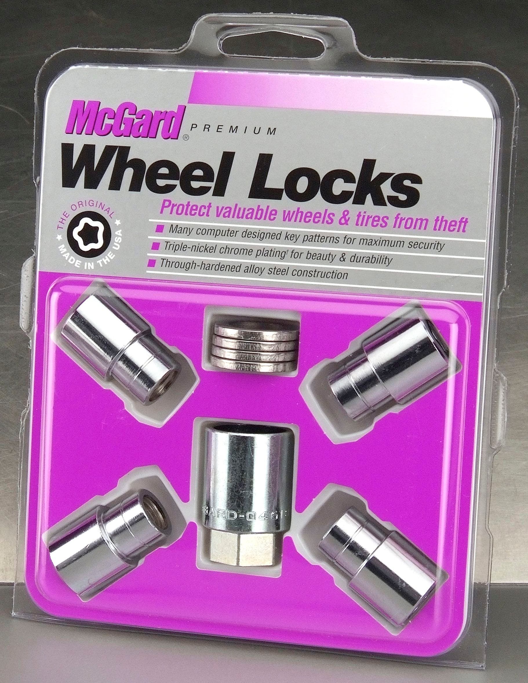 Mcgard 21156 Chrome Regular Shank Wheel Locks (M12 X 1.5 Thread Size) - Set Of 4