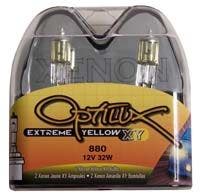Optilux Hella H71071172 Xy Series 880 Xenon Yellow Halogen Bulbs, 12V, 27W, 2