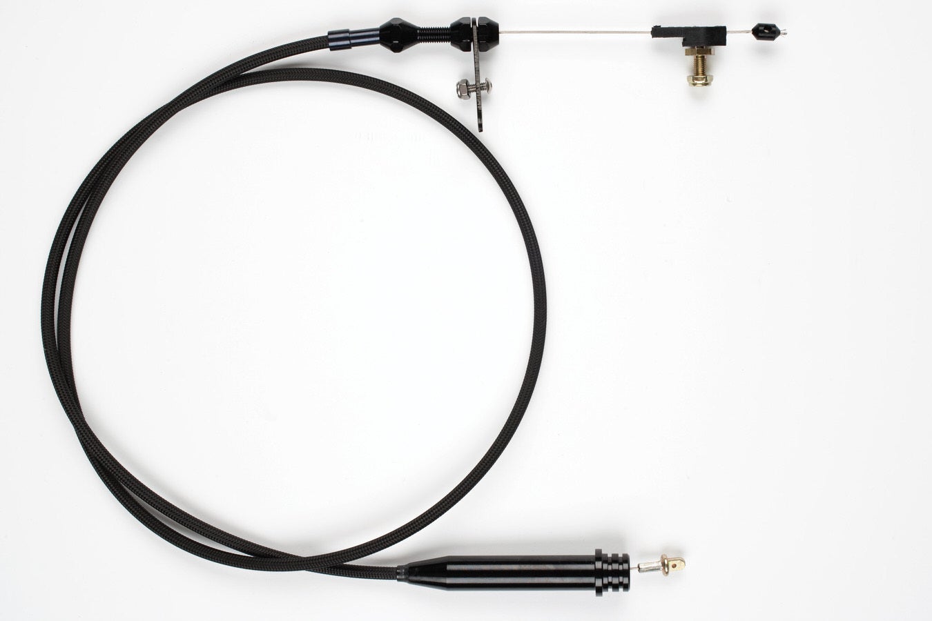 Lokar Xkd-2350Ht Kickdown Cable Kit With Black Stainless Steel Housing And Black