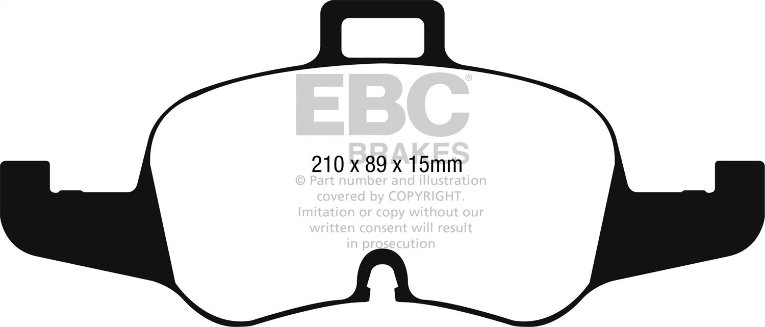 Ebc Brakes Dp32256c Redstuff Ceramic Low Dust Brake Pads   Redstuff Ceramic Low