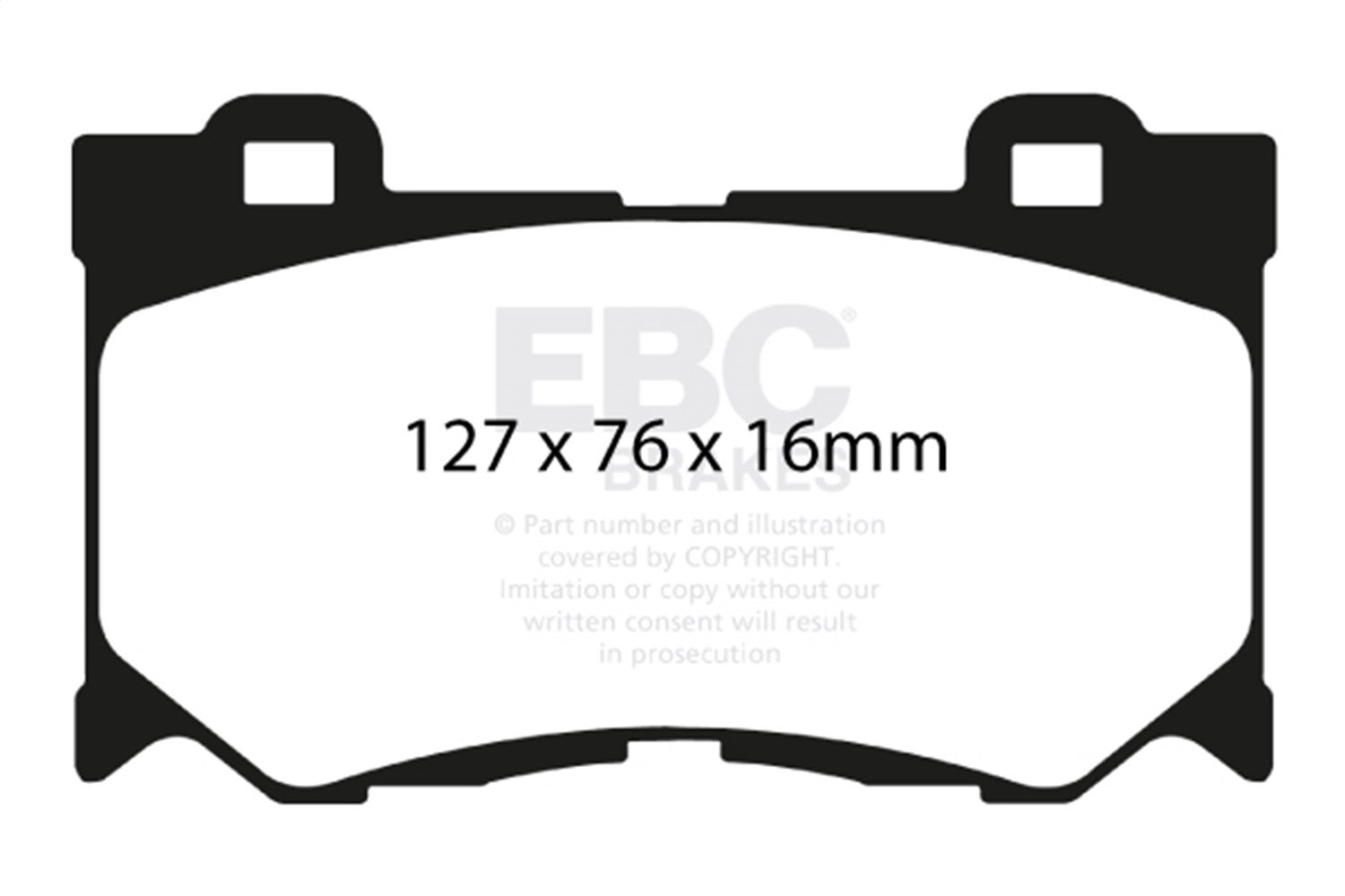 Ebc Brakes Dp51823ndx Bluestuff Ndx Full Race Brake Pads   Bluestuff Ndx Full