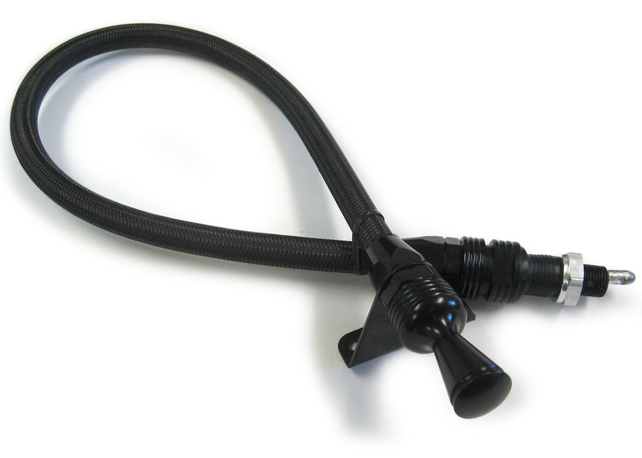 Lokar X1210147 Firewall Mount Transmission Dipstick With Lock And Black
