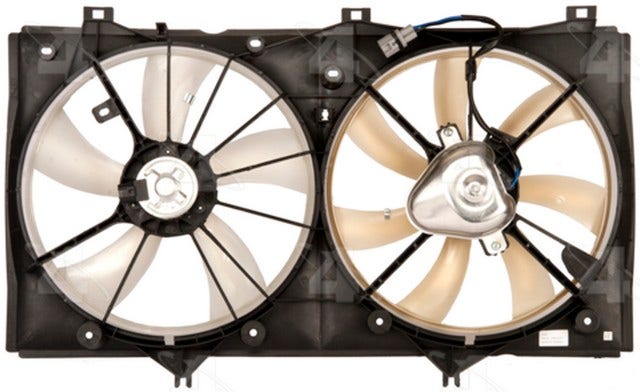 Four Seasons Dual Radiator And Condenser Fan Assembly P/N:76104  Dual Radiator