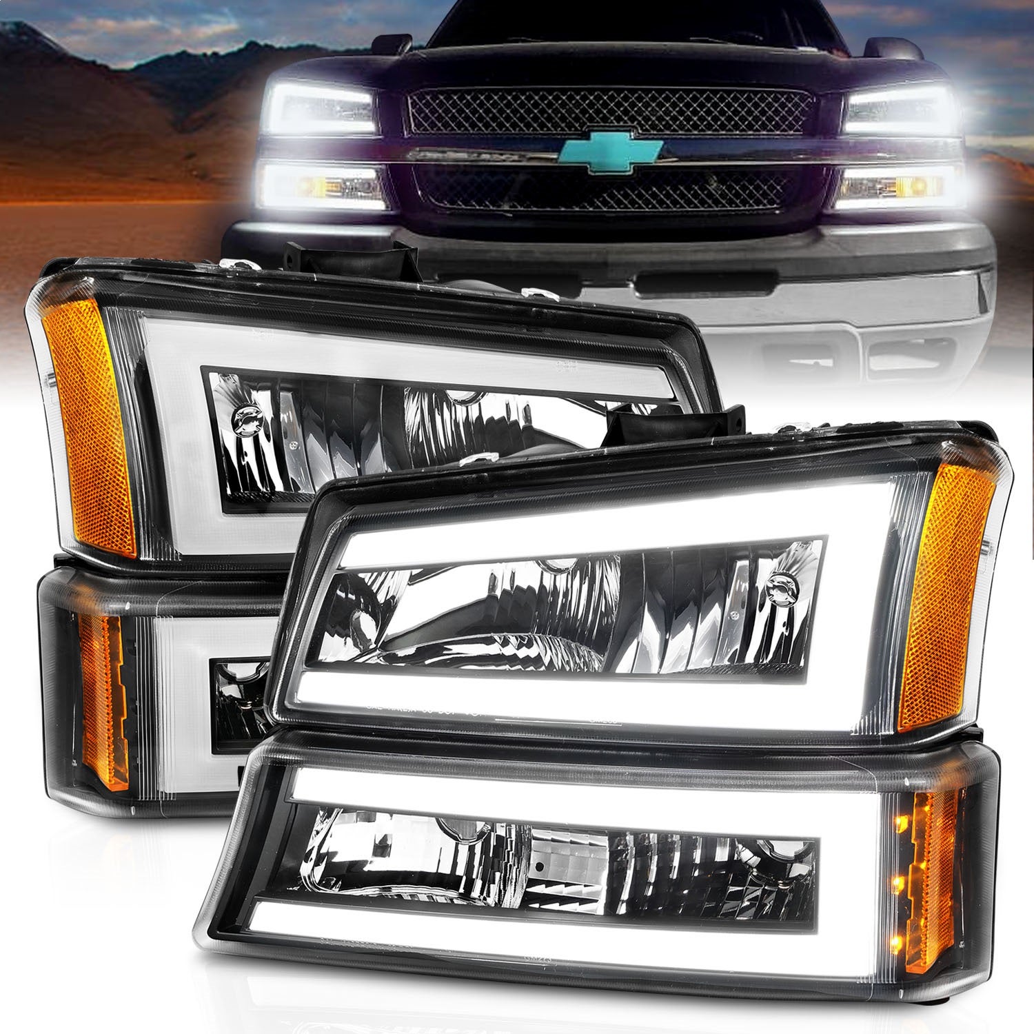 Anzo Usa 111501 Crystal Headlight Set   Crystal Headlight Set