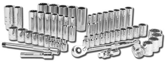 Performance Tool W38905 3/8-Inch Drive Mechanic's Set, 51-Piece   Socket Set;