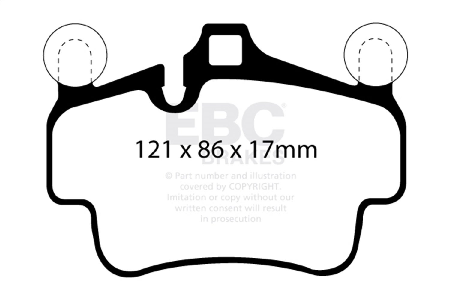 Ebc Brakes Dp42029r Yellowstuff Street And Track Brake Pads   Yellowstuff Street