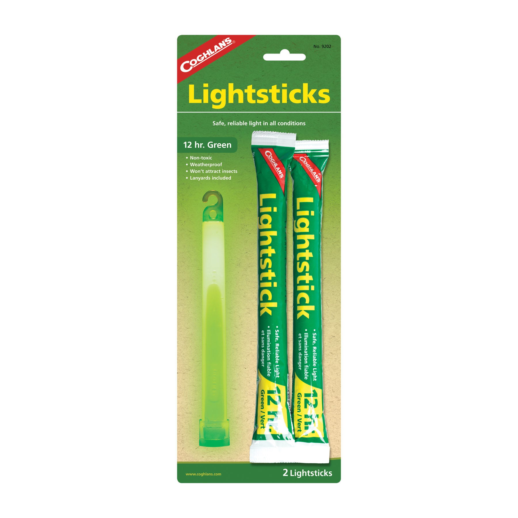 Coghlan's Lightsticks, Green, 2-Pack  Lightsticks, Green, 2-Pack