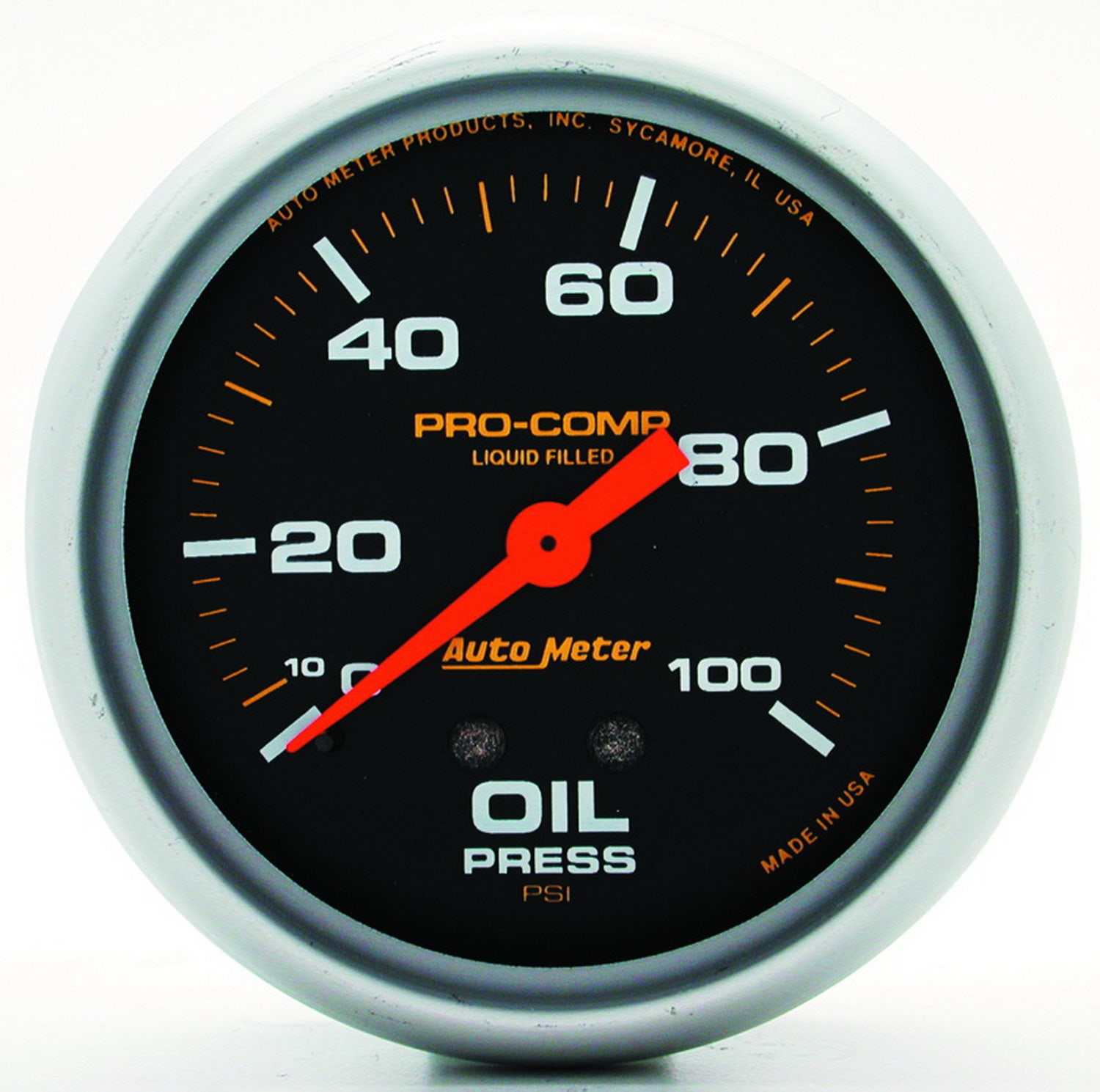 Autometer 5421 Pro-Comp Liquid-Filled Mechanical Oil Pressure Gauge Auto Meter
