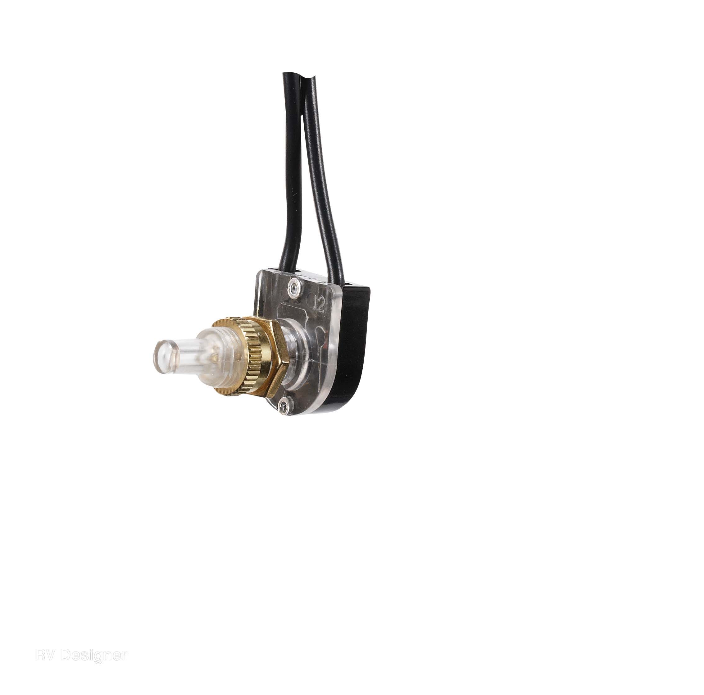 Rv Designer S711, Push Button On/Off Switch - 3 Amp - 125Vac   Roof Vent Switch