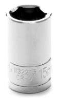 Performance Tool W32215 Size: 1/2 Dr 15Mm 6Pt Socket Socket  Type - Metric,