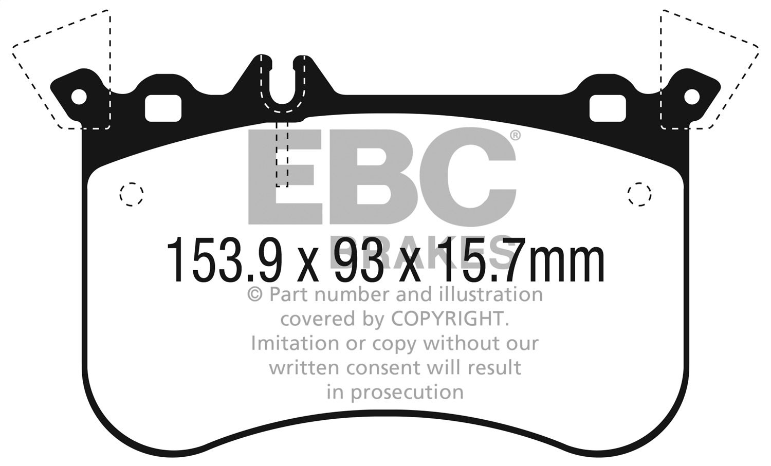 Ebc Brakes Dp32311c Redstuff Ceramic Low Dust Brake Pads   Redstuff Ceramic Low
