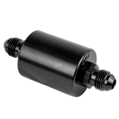In Line Fuel Filter 6 An Ends, Black In Line Fuel Filter 6 An Ends, Black