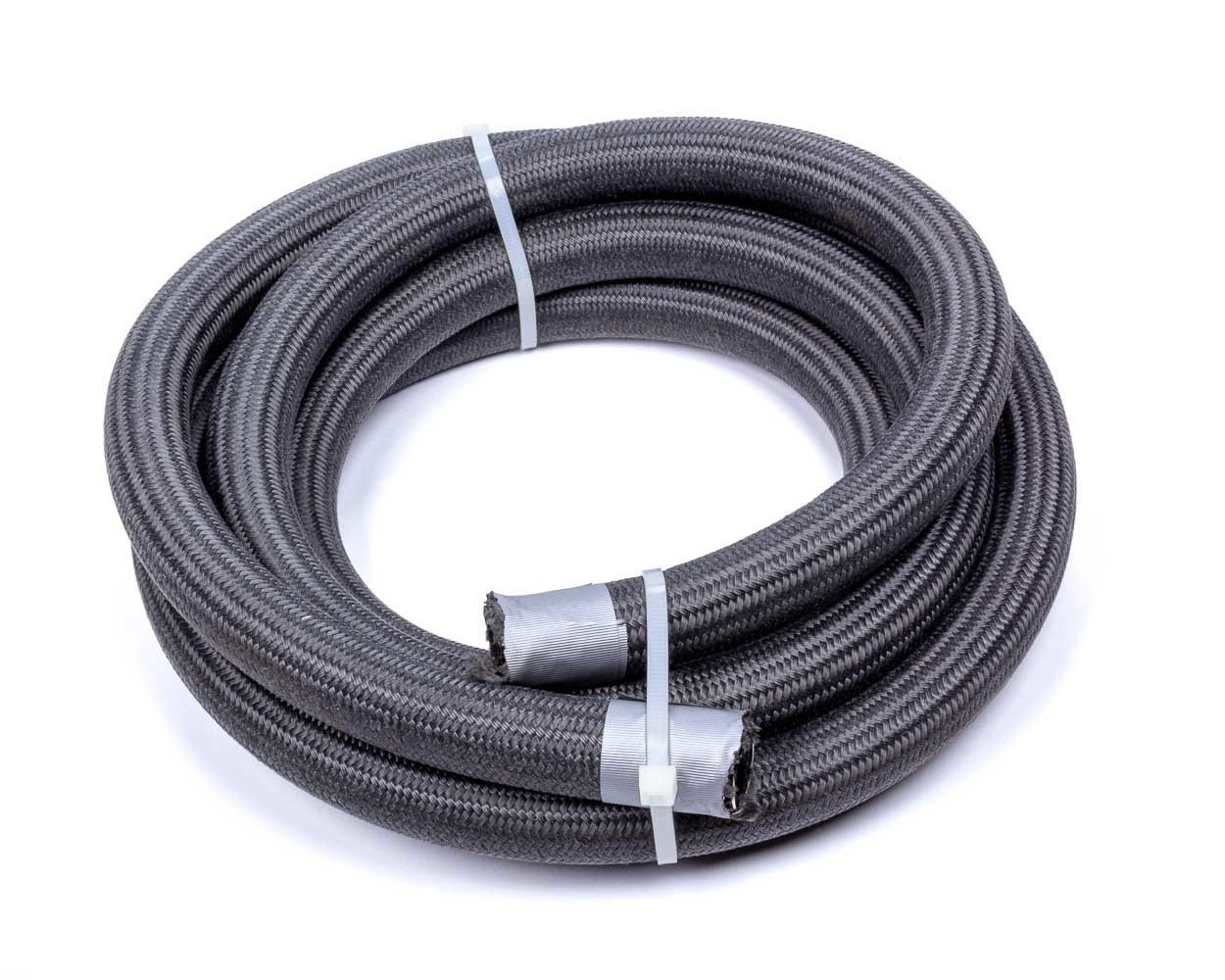 Hose, 10 An, 20 Ft, Braided Fire Retardant Fabric, Ptfe, Black, Each Hose, 10