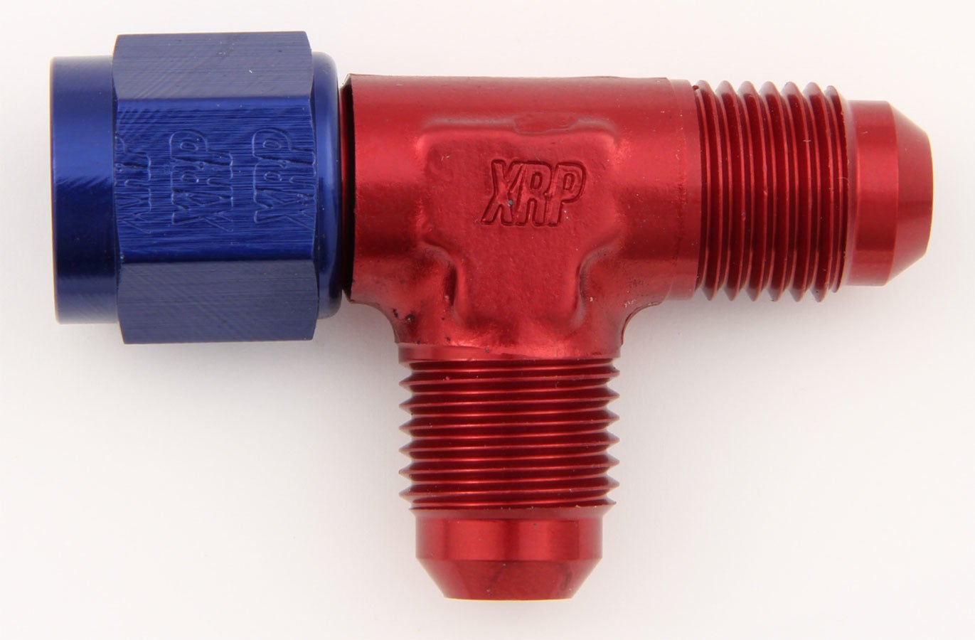 Xrp-Xtreme Racing Prod. Aluminum Red/Blue 4 An Adapter Tee Fitting P/N 900304