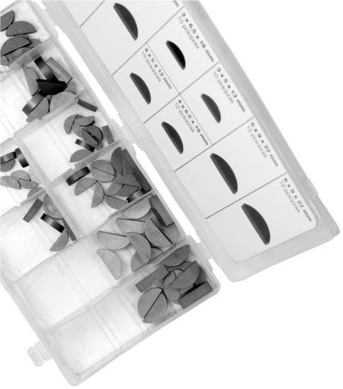 Performance Tool W5341 80Pc Woodruff Key Assortment Metric   80Pc Woodruff Key