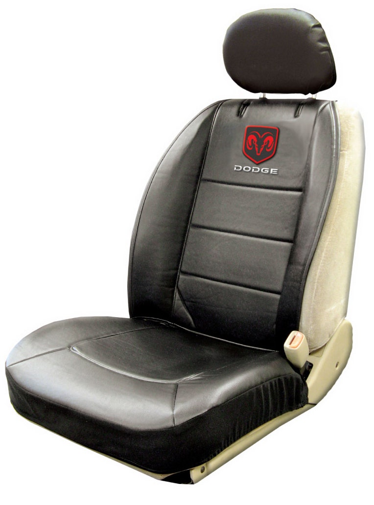 Plasticolor 8585R01 Dge//W/Head Rest Cvr   Seat Cover; Seat Style - Bucket With
