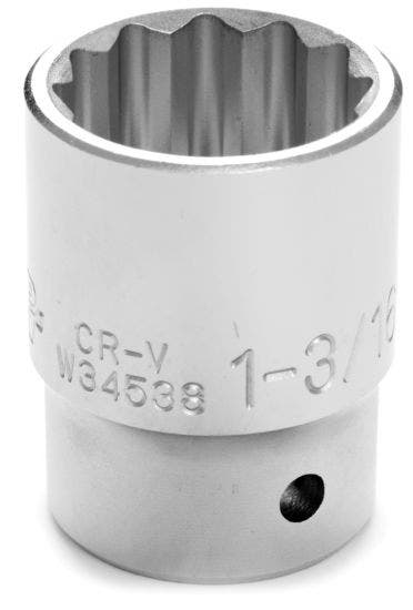Performance Tool W34538 3/4" Drive 12-Point Sae Standard Socket, 1-3/16"   3/4