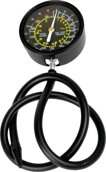 Performance Tool W80594 Vacuum And Fuel Pump Tester   Gauge Fuel Pressure/