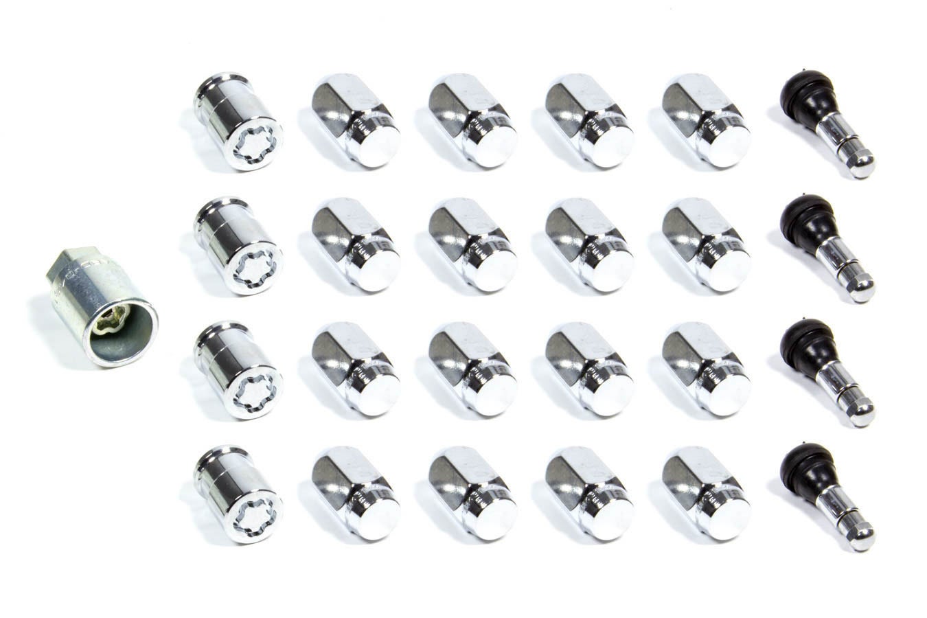 Mcgard 84532 Chrome Cone Seat Wheel Installation Kit (7/16" - 20 Thread Size) -