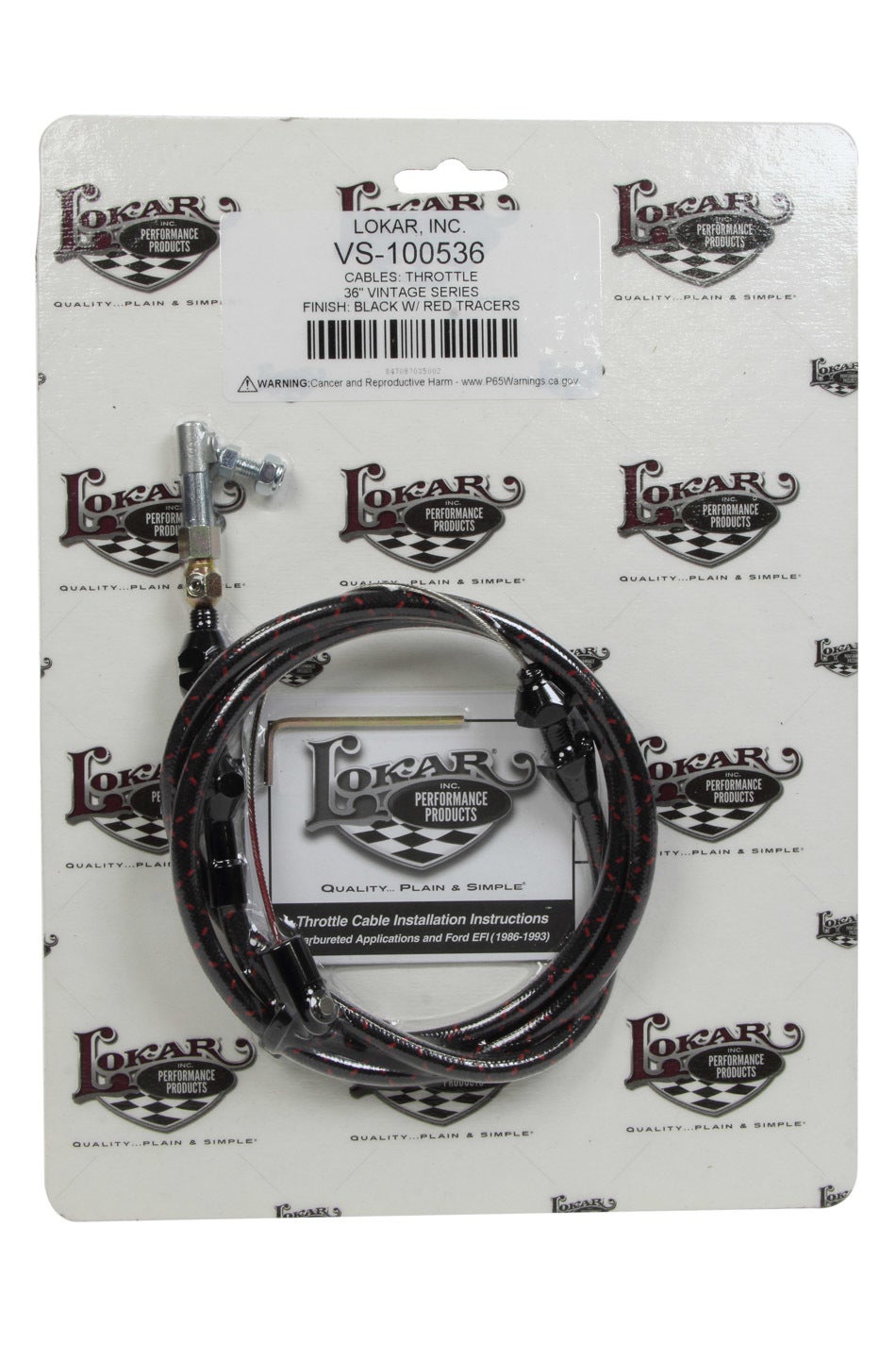 Vs Throttle Cable Black Black Wrap W/ Red Tracer Vs Throttle Cable Black Black