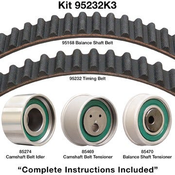 Dayco Engine Timing Belt Component Kit,Engine Timing Belt Kit P/N:95232K3
