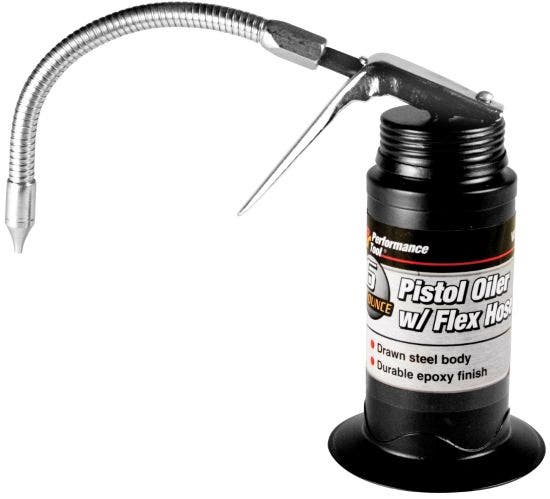 Performance Tool W54265 Pistol Oiler With Flex Hose - 6 Oz. Capacity   Pistol