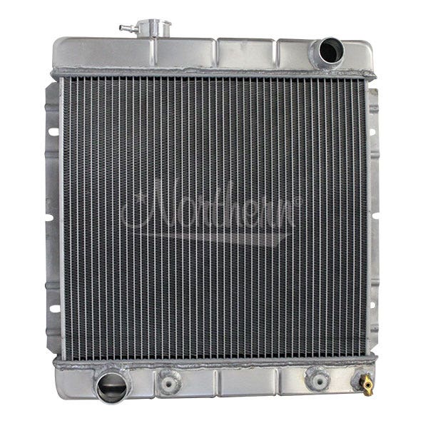 Northern Radiator 20-1/4 In W X 18-1/2 In H X 3-1/8 In D, Passenger Side Inlet,