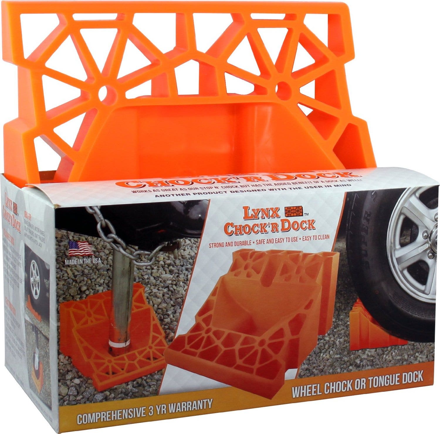 Tri-Lynx 00030 Chock 'R Dock,Orange   Chock  R Dock,Orange