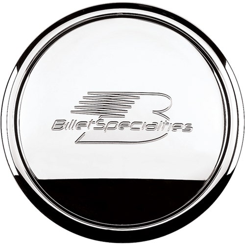 Horn Button, Billet Specialties Logo Polished (Standard) Horn Button,  Logo