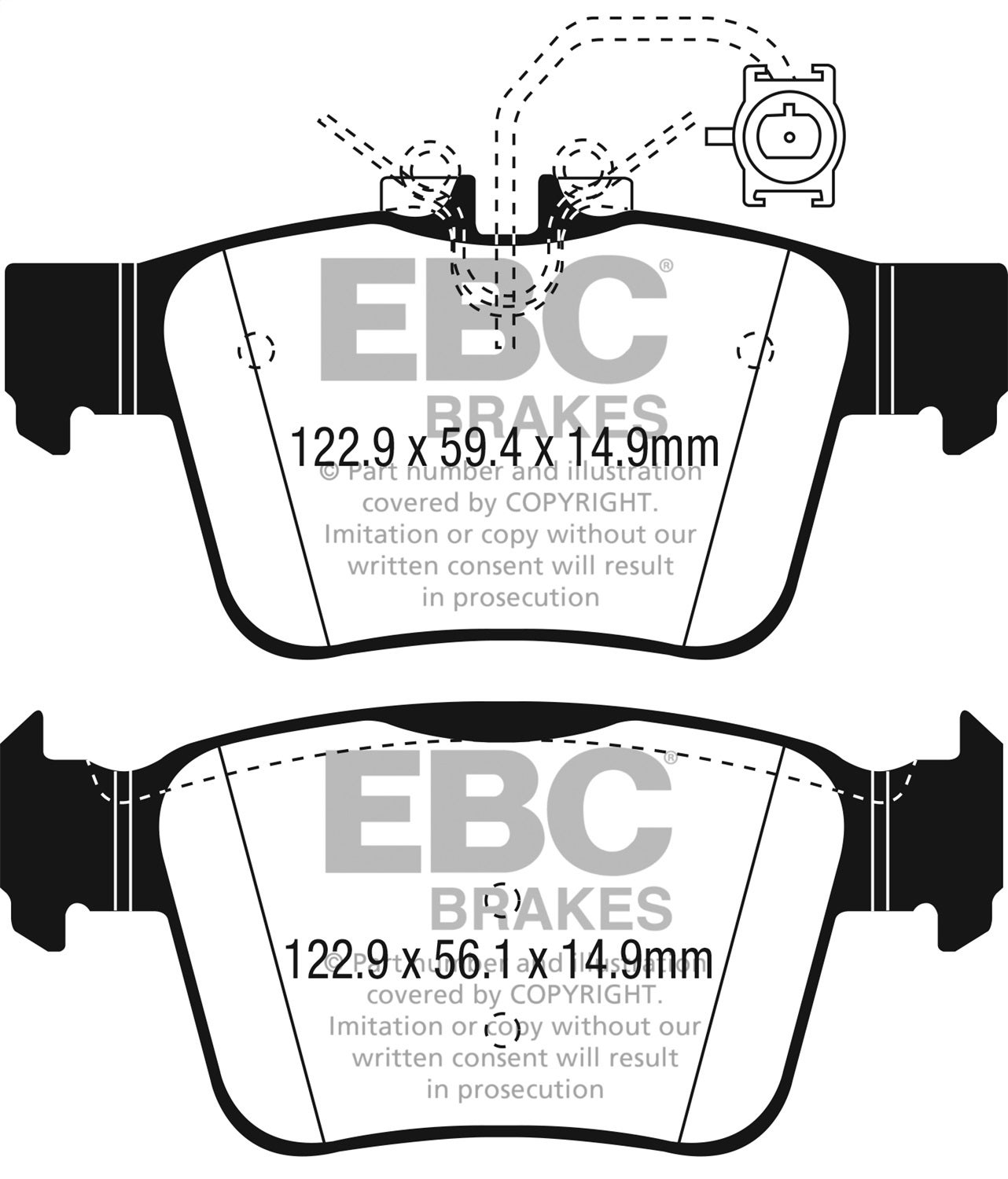 Ebc Brakes Dp22315 Greenstuff 2000 Series Sport Brake Pads   Greenstuff 2000
