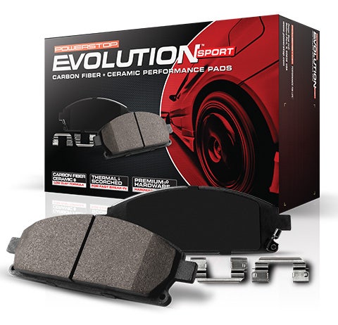 Power Stop Z23-2045, Z23 Daily Driver Front Carbon Fiber Ceramic Brake Pads