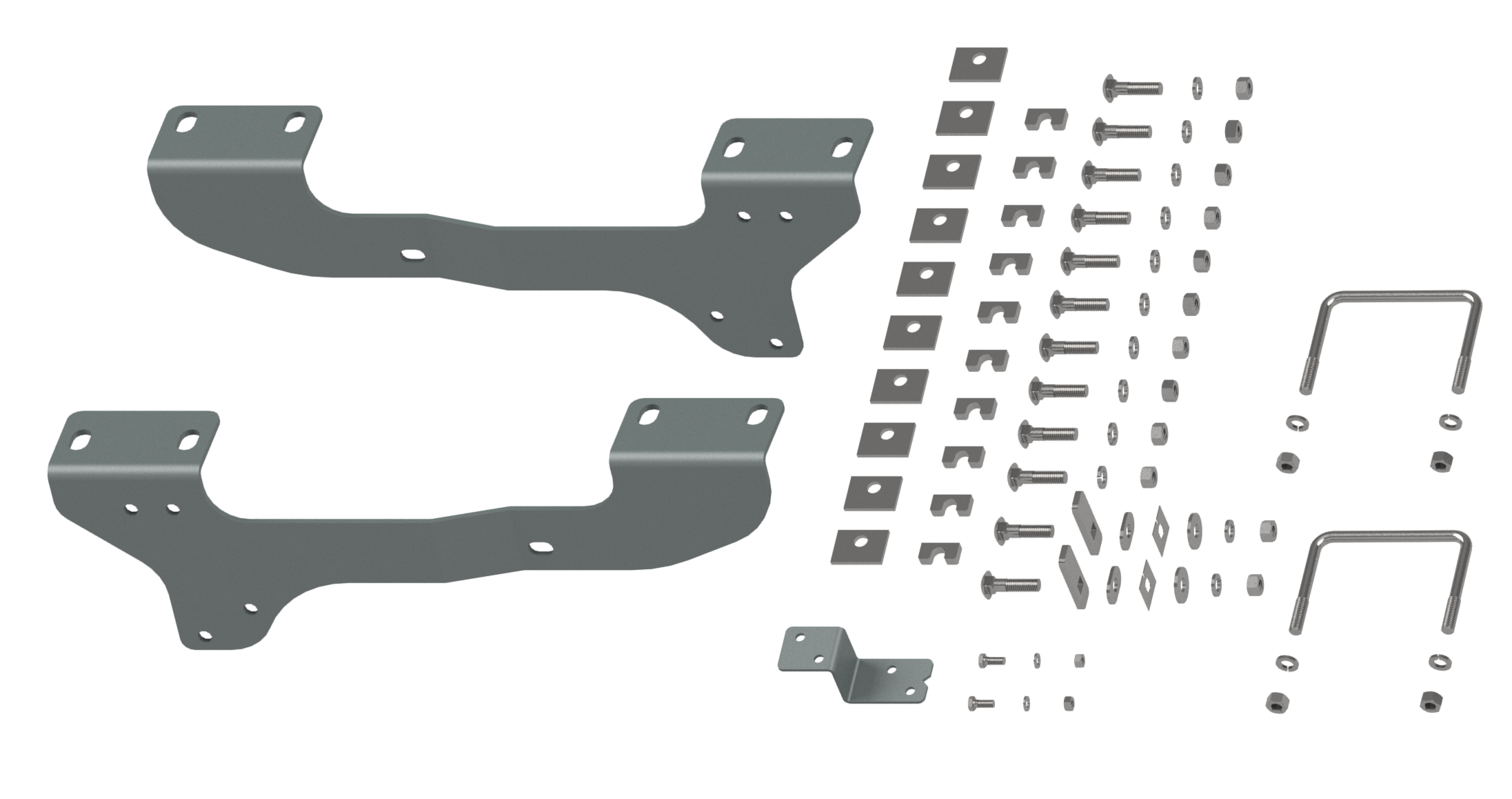 Rvr2503 Custom Installation Kit For Universal Mounting Rails For Some Gm Trucks